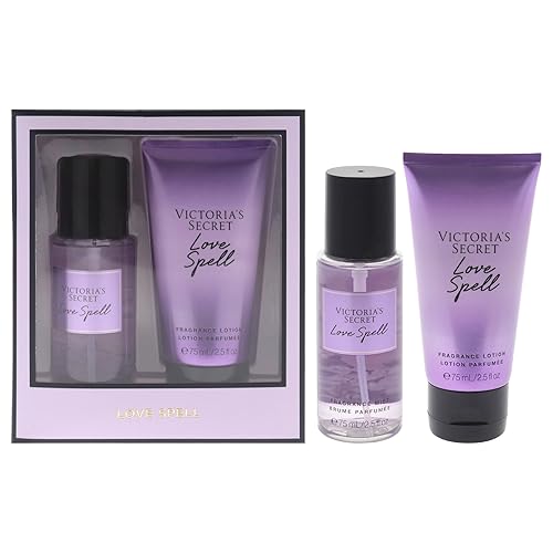 Love Spell Set by Victorias Secret for Women - 2 Pc Mini Gift Set 2.5oz Fragrance Mist, 2.5oz Fragrance Lotion Beauty & Personal Care Victoria's Secret