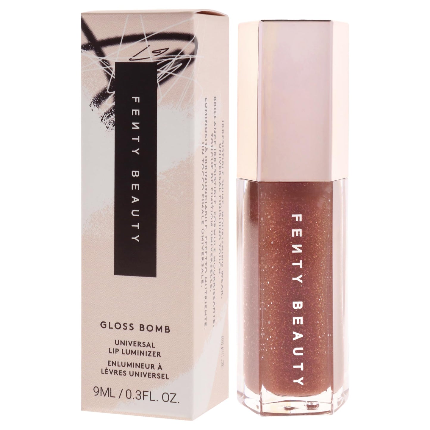 Gloss Bomb Universal Lip Luminizer - 05 Hot Chocolit by Fenty Beauty for Women - 0.3 oz Lip Gloss Beauty & Personal Care FENTY BEAUTY