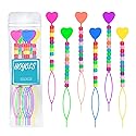 Hoyols Quick Beader for Loading Beads - Braid Stringer Ponytail Maker, Hair Styling Tools Kit for Kids Girls Colorful (6pcs Multi Color w/beads) Beauty & Personal Care HOYOLS