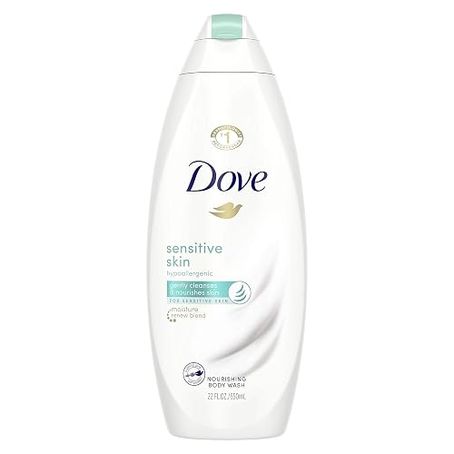 Dove Hypoallergenic and Sulfate Free Body Wash Sensitive Skin Effectively Washes Away Bacteria While Nourishing Your Skin 22 oz Beauty & Personal Care Dove