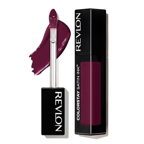 Revlon ColorStay Satin Ink Liquid Lipstick, Longwear Rich Lip Colors, Formulated with Black Currant Seed Oil, 022 Black Cherry, 0.17 fl oz Beauty & Personal Care REVLON