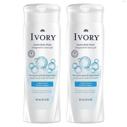 Ivory Body Wash, Designed for the Whole Family, Gentle Formula, Free of Dyes Heavy Perfumes Parabens Phthalates & Silicones, Original Scent, 21 oz Beauty & Personal Care Ivory