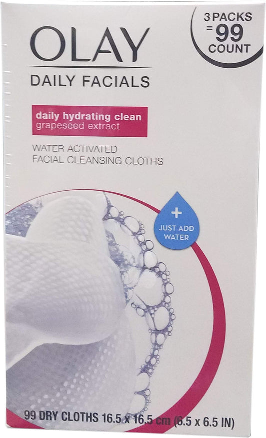 Olay 4-in-1 Daily Facial Cloths for Normal Skin - Box of 99 Cloths Beauty & Personal Care Olay