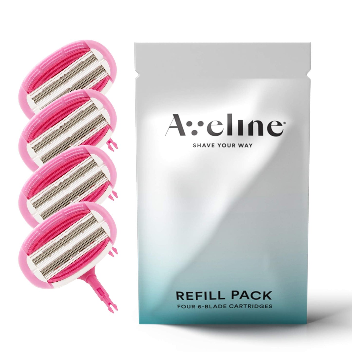 Aveline Smooth Razor Blade Refill 6-Blade Cartridges for Close Shave without Tugging, Pulling, Redness, or Razor Burns - for Sensistive Skin (4 Beauty and Personal Care Aveline