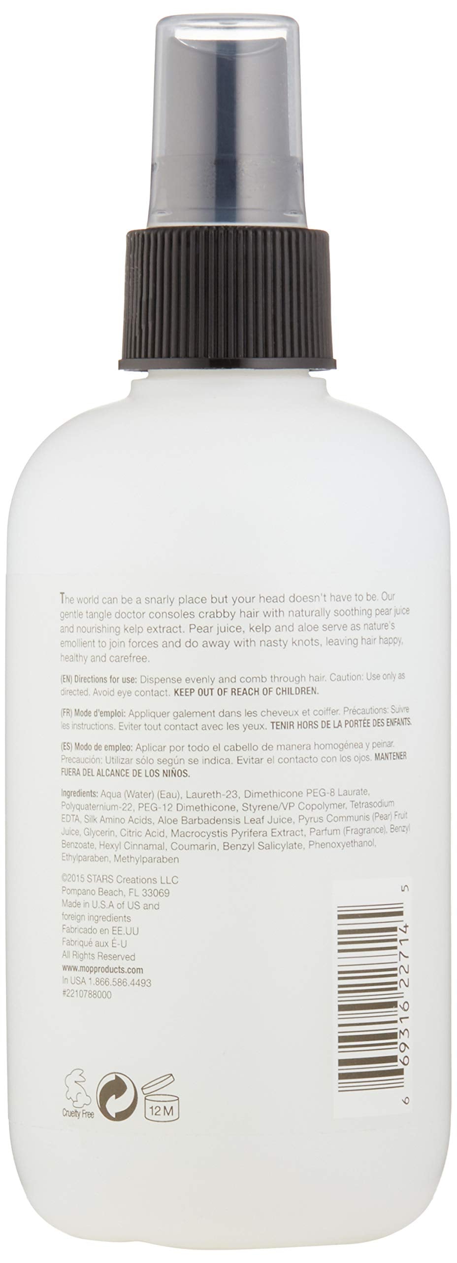 MOP Pear Detangler For Smooth, Soft & Tangle-Free Hair, 8.45 Fl Oz., Moisturizing For Sensitive Scalps Beauty & Personal Care MOP