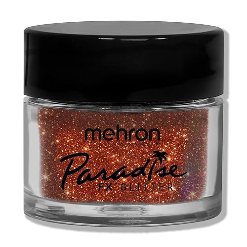 Mehron Makeup Paradise Glitter FX | Professional Cosmetic for Makeup & Art | Vibrant & Shimmering Loose Glitter .25 oz (7 g) (Orange Harvest) Beauty & Personal Care Mehron