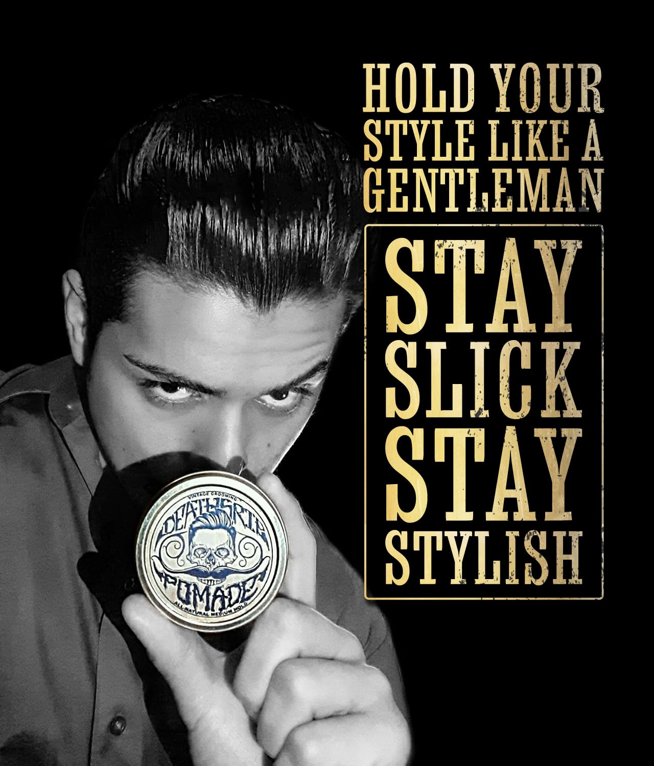 Hair Pomade For Men Grooming Styling Hair or Beard with Beeswax Medium Hold & Shine Like Gel Mousse Cream Or Grease 2 Ounces Natural Handmade in USA Beauty & Personal Care THE VINTAGE GROOMING CO.