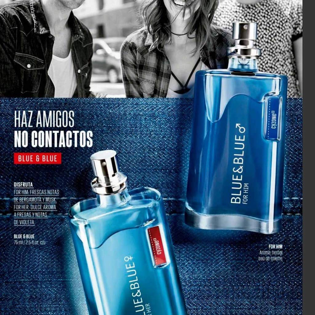 Cyzone Blue & Blue Eau de Parfum for Her and Eau de Toilette for Him Set, 2.5 fl. oz. Each Beauty & Personal Care Cyzone Esika