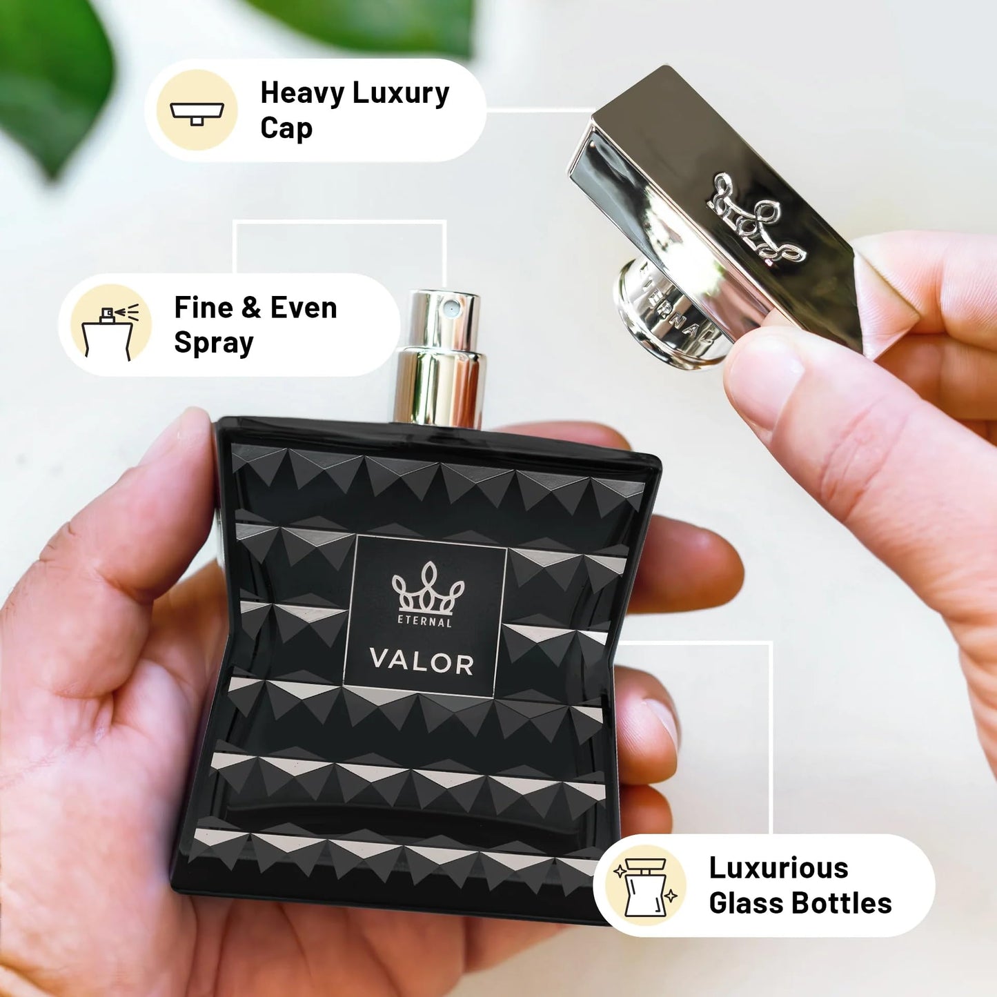 Eternal Fragrance - Scent Eternal Valor - 3.4 oz (100ml) - EDP - Long-lasting - Vegan - Clean Ingredients - Designer Inspired Cologne Spray for Men Beauty & Personal Care Eternal Fragrance