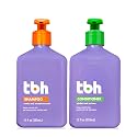 TBH Kids & Teen Shampoo and Conditioner Set - Sulfate & Paraben Free, Lightweight & Hydrating Hair Care for All Hair Types - 2-Pack, 12 oz Each Beauty & Personal Care TBH