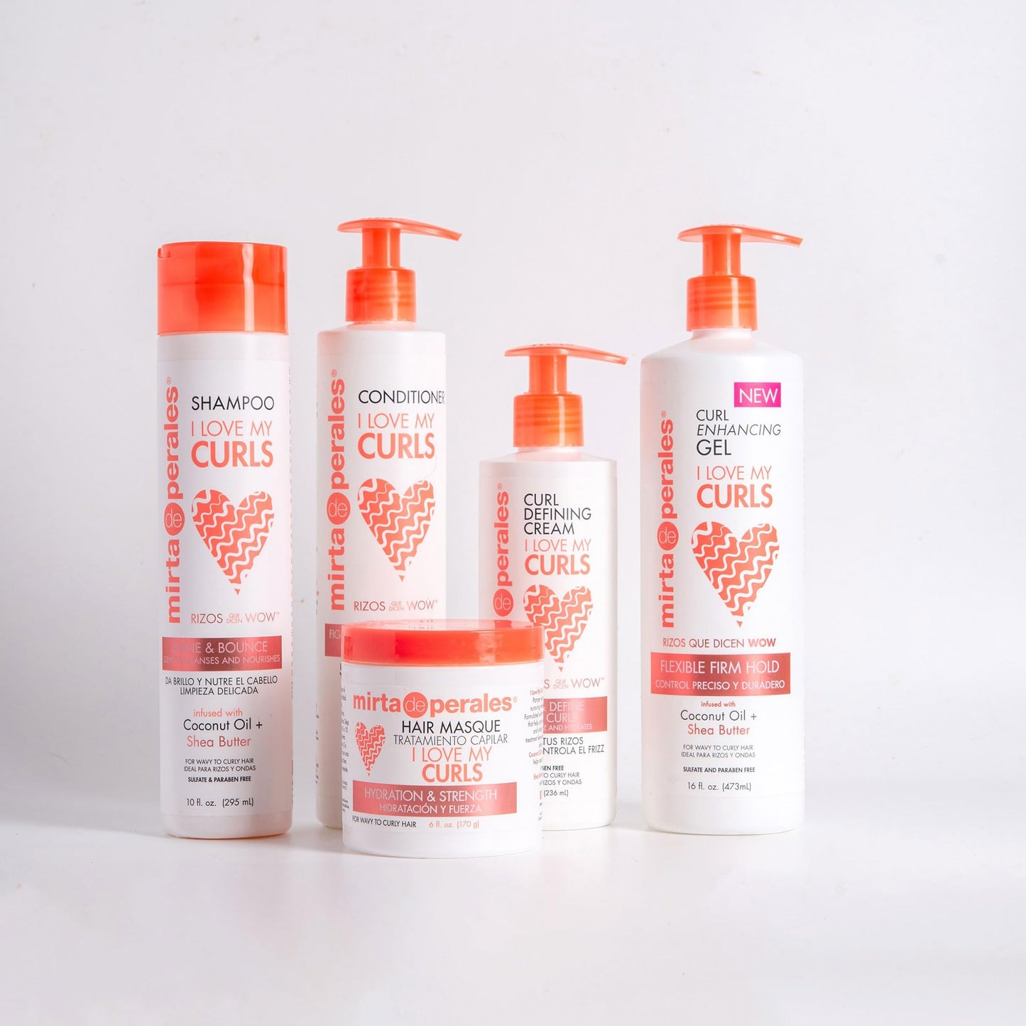 Mirta de Perales I Love My Curls Curl Enhancing Gel for Curly & Coily Hair | Hydrating Coconut & Shea Butter Gel for Frizz Control & Flexible Hold | Beauty & Personal Care Mirta De Perales