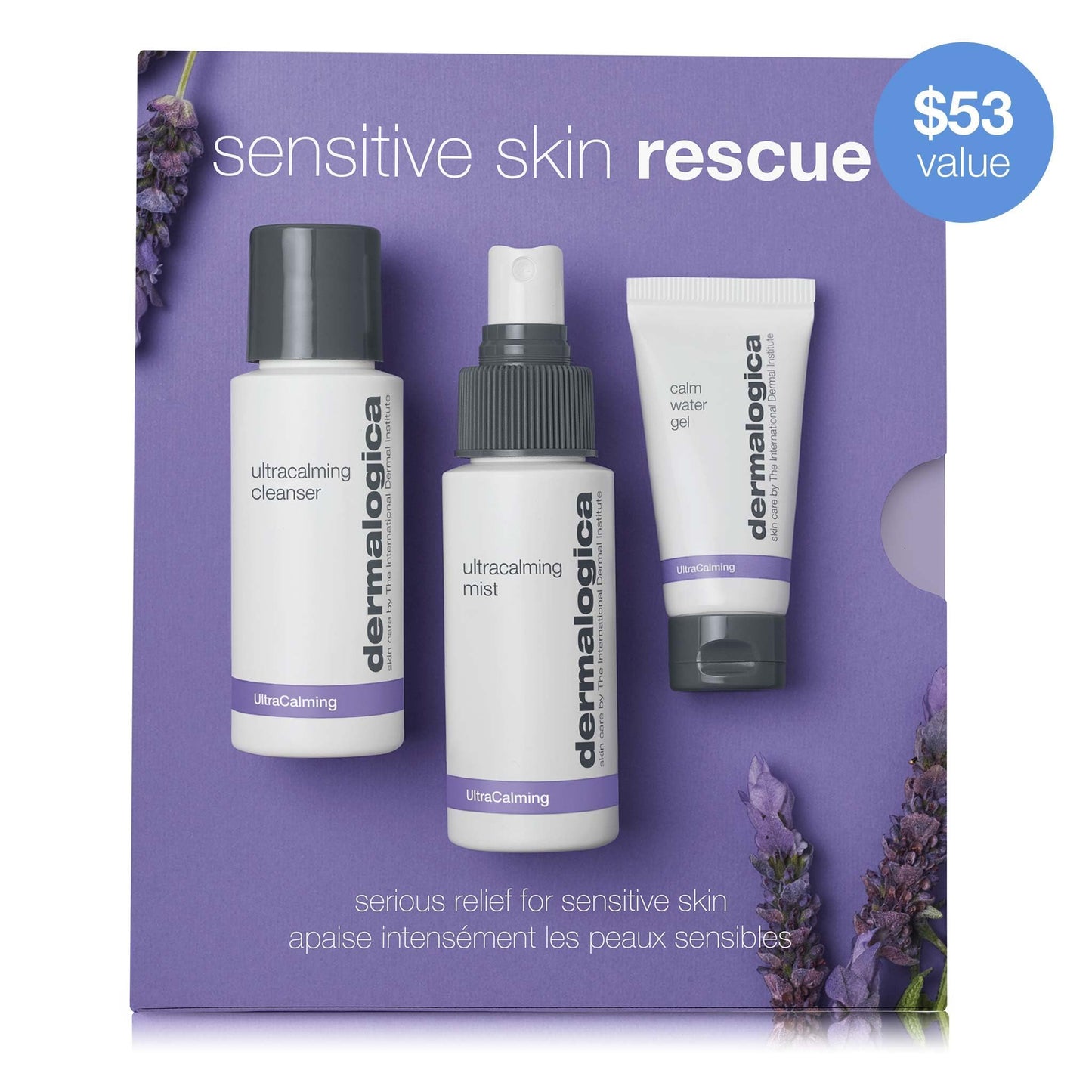 Dermalogica Sensitive Skin Rescue Kit - Set Contains: Face Wash, Toner, and Face Moisturizer - Skin Care To Calm, Soothe and Minimize Irritation Beauty & Personal Care Dermalogica