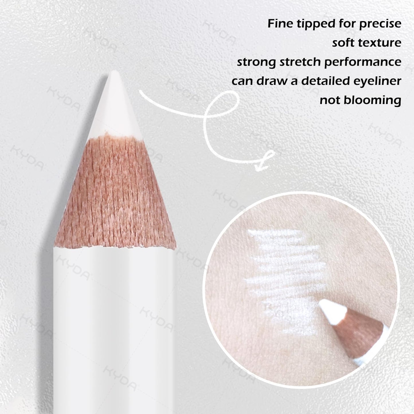 Ownest 12 Pcs White Eyeliner Highlighter Pen, White Pearl Eyeliner Pencil Set, Soft Shimmer Liner & Shadow Pencil, Lasting Smooth Cream Eye Liner Pen Beauty & Personal Care Ownest