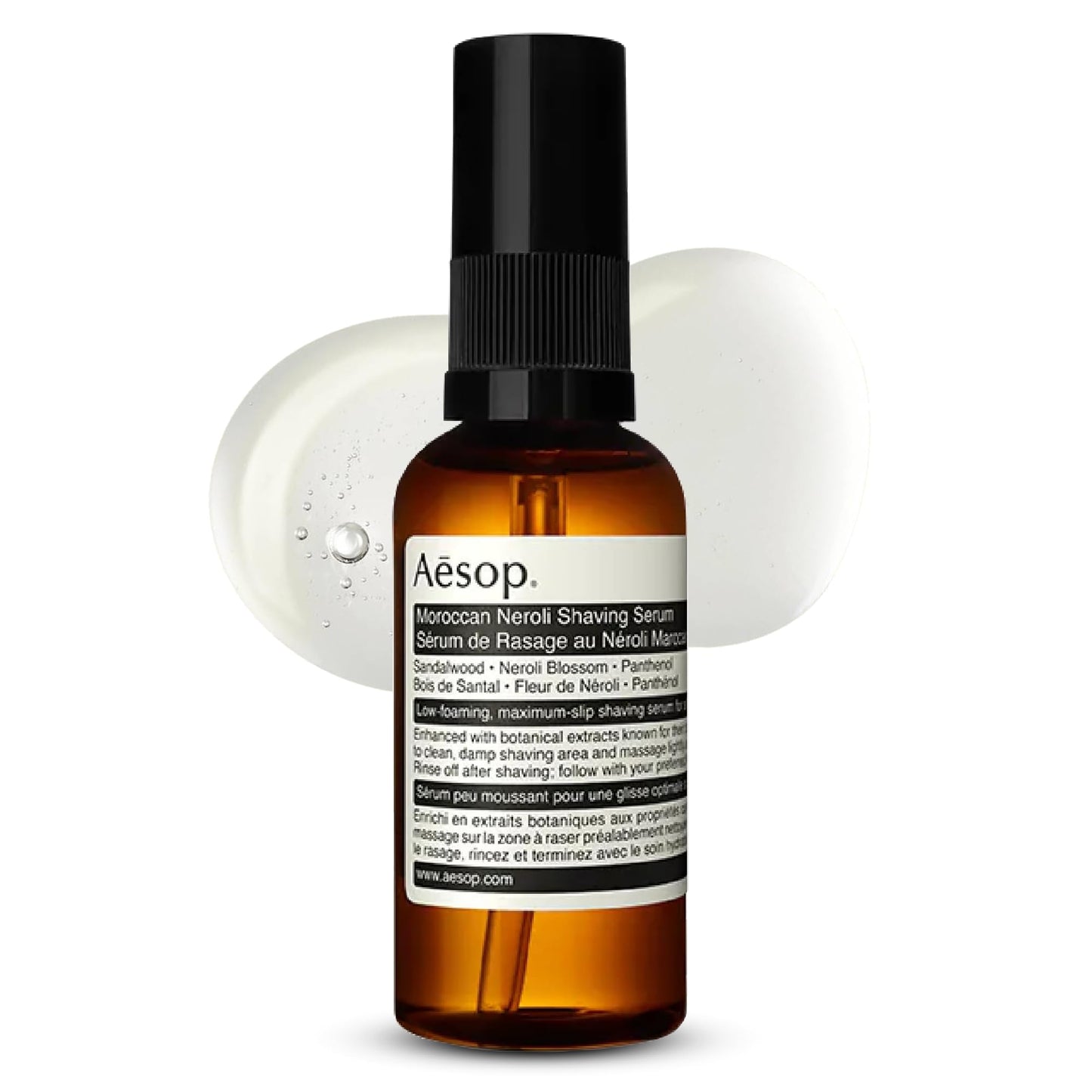 Aesop Moroccan Neroli Shaving Serum - Razor Bump Treatment - Calms and Softens Skin - Maximum Slip For Razor-Close Shave - 60 mL / 2 oz Beauty and Personal Care Aesop