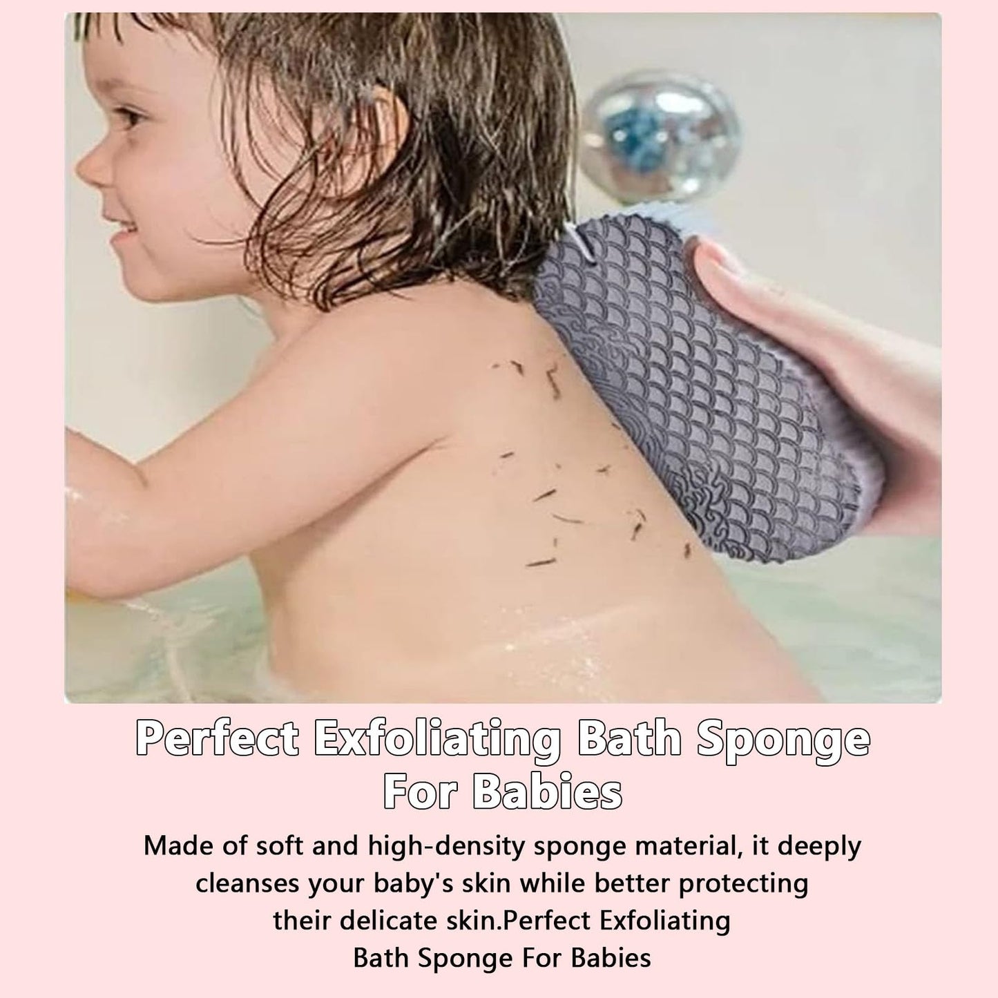 Gonetre Exfoliating Bath Sponge Soft Bath Sponge Brush Dead Skin Remover for Body Reusable Shower Sponge for Adult Baby (1) Beauty and Personal Care Gonetre