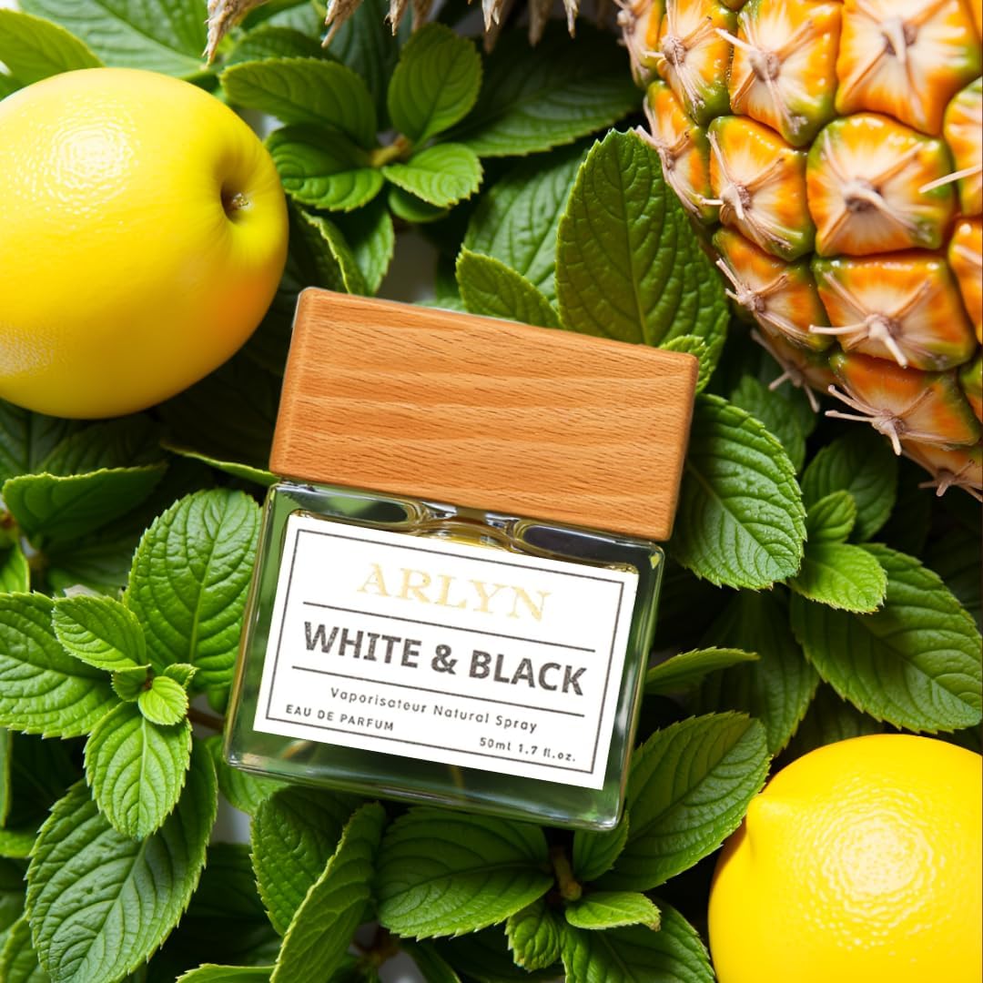 ARLYN White & Black Eau De Parfum Inspired by Y.SL Y, Long-Lasting Perfume for Men, Vegan & Eco-Conscious with Clean Ingredients, Citrus,Sage Beauty & Personal Care ARLYN BY BELLEVUE PARFUMS