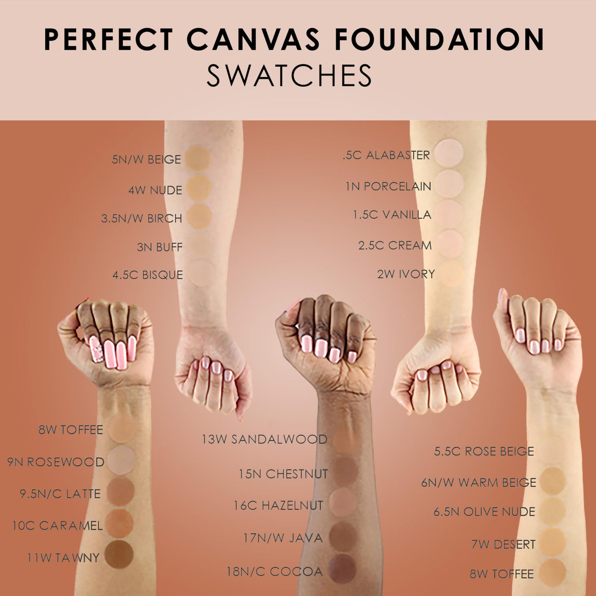 Temptu Perfect Canvas Airbrush Foundation Complete Starter Set, 0.25 Fl Oz (Pack of 24) Beauty & Personal Care TEMPTU