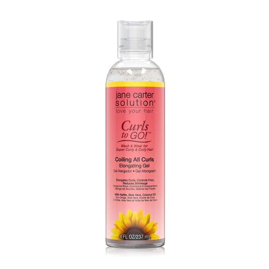 JANE CARTER SOLUTION Curls to Go Coiling all Curls Elongating Gel (8oz) - Moisturizing, Reduce Frizz Beauty & Personal Care Jane Carter Solution