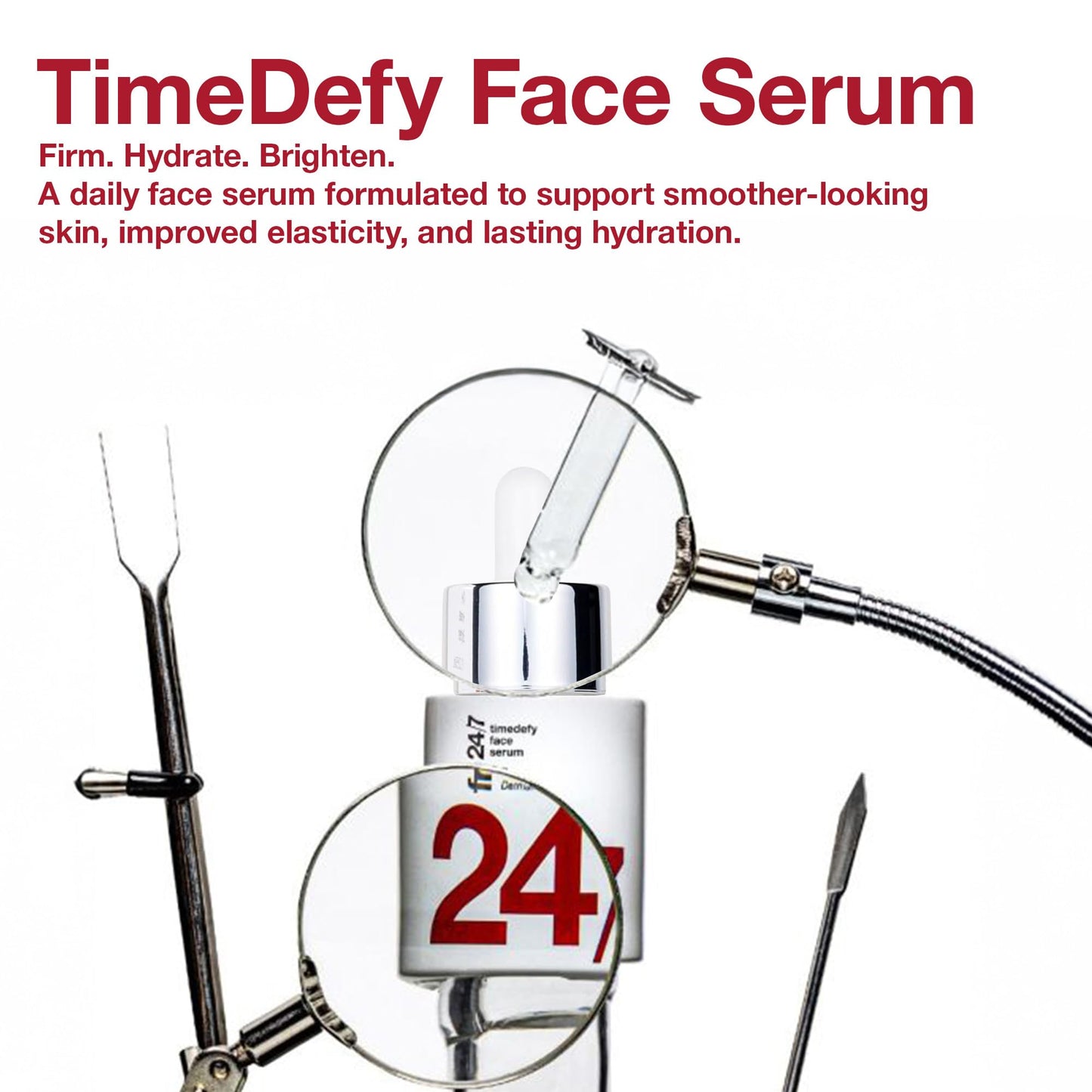 Freeze 24/7 TimeDefy Face Serum - Radiance Serum with Hyaluronic Acid, Red Algae, Vitamin B, Boosts Firmness & Glow, Lifts, Hydrates, Revitalizes Beauty & Personal Care FREEZE 24·7