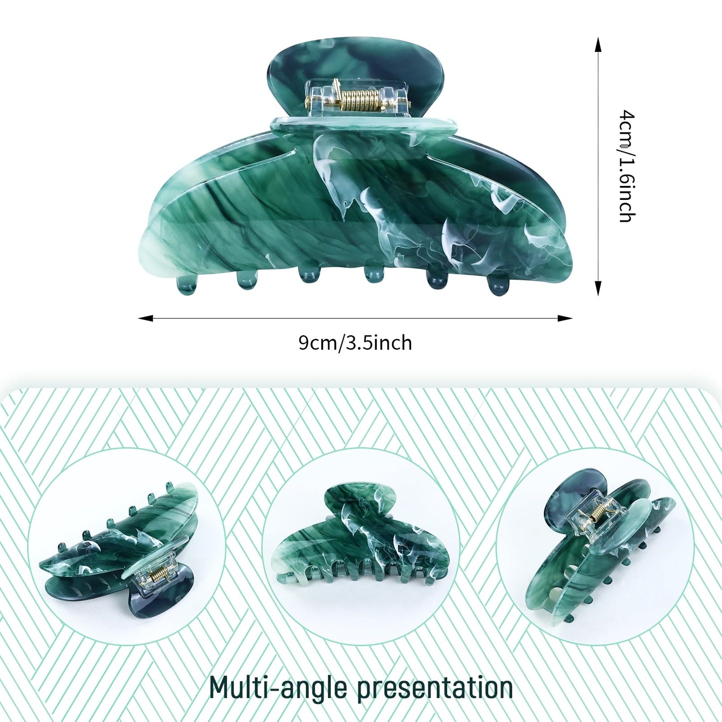 Lawie 6 Pack Pink Blue Green Purple Brown Butterfly Octopus Plastic Hair Claw Clips Jaw Barrettes Grips Clamps Decorative Buns Chignon Twist Hair Up Beauty & Personal Care Lawie