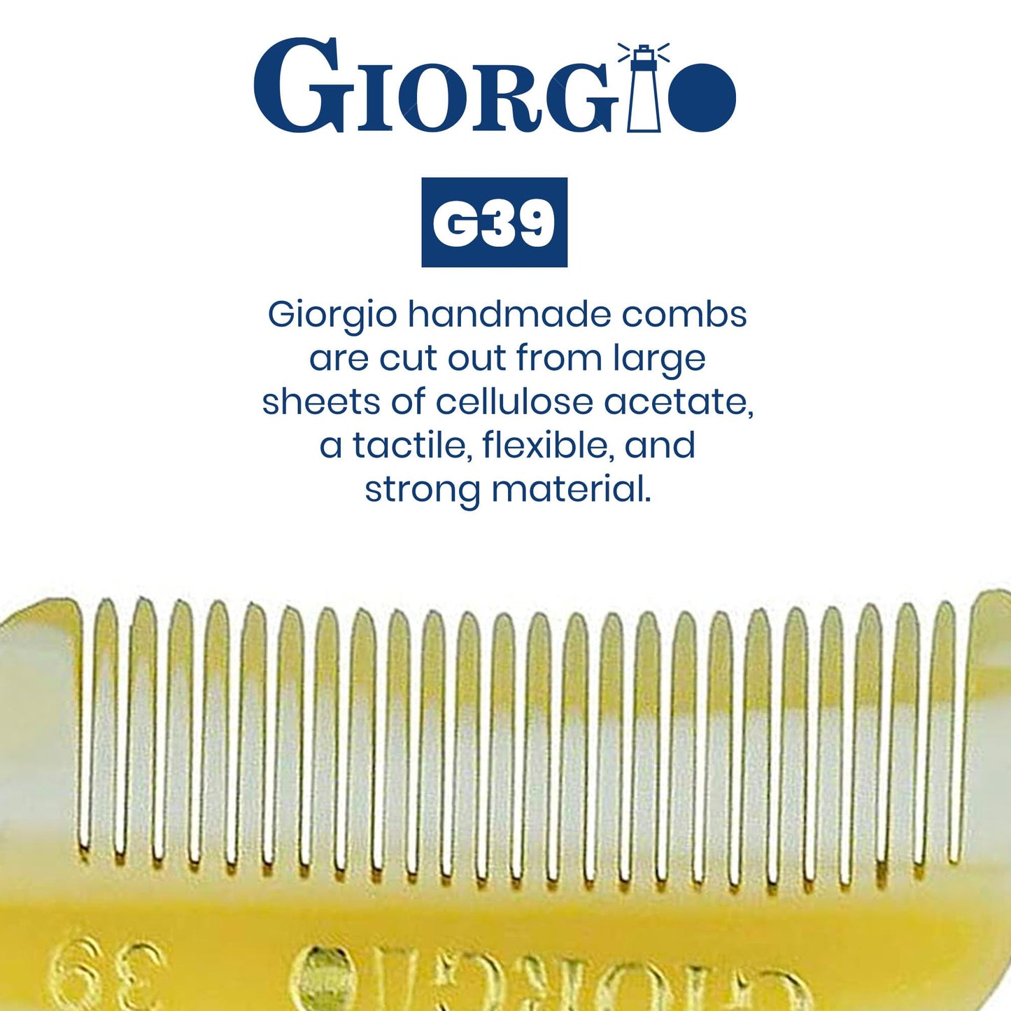 Giorgio G39 Mini Extra Small Men's Fine Toothed Beard and Mustache Comb for Facial Hair Grooming and Styling. Add this pocket comb to your hair Beauty and Personal Care GIORGIO