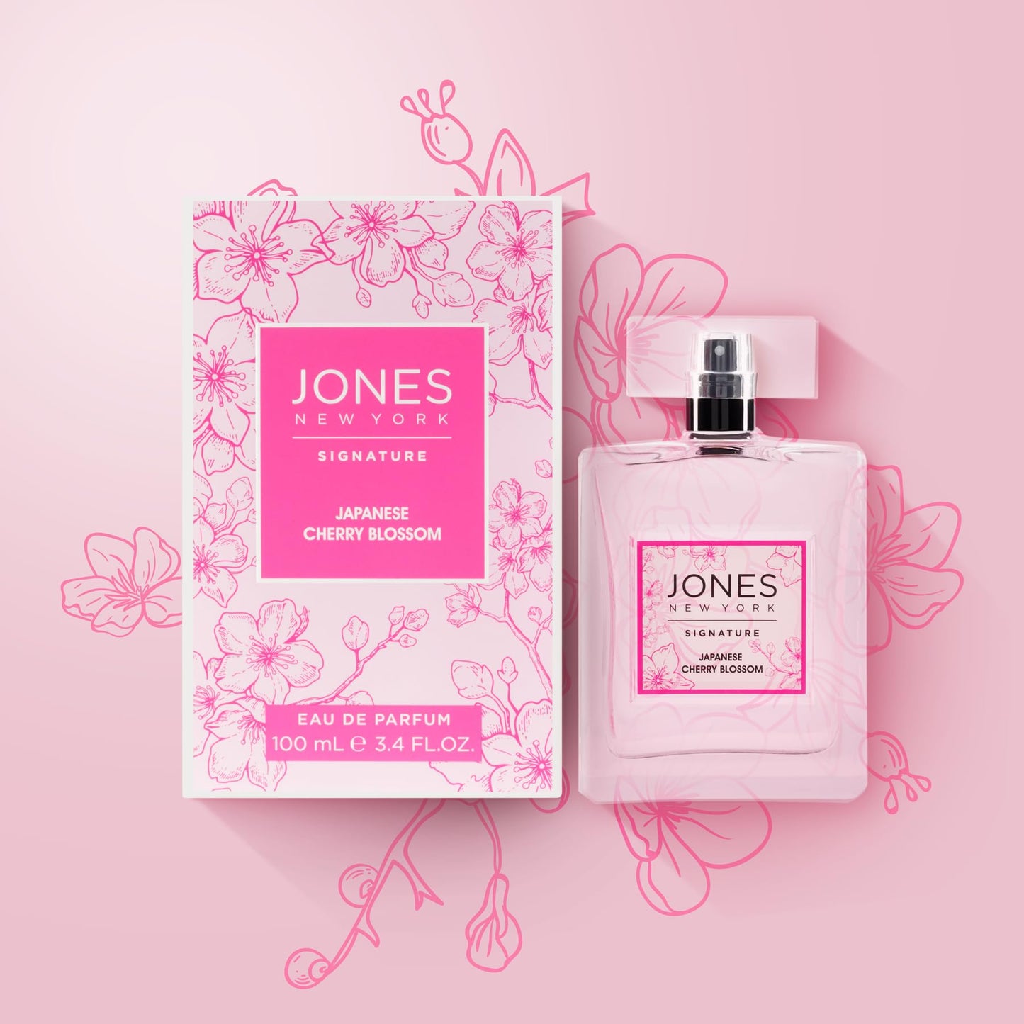 Jones New York Japanese Cherry Blossom Eau De Parfum Fragrance for Women 3.4 fl oz Beauty & Personal Care Jones New York