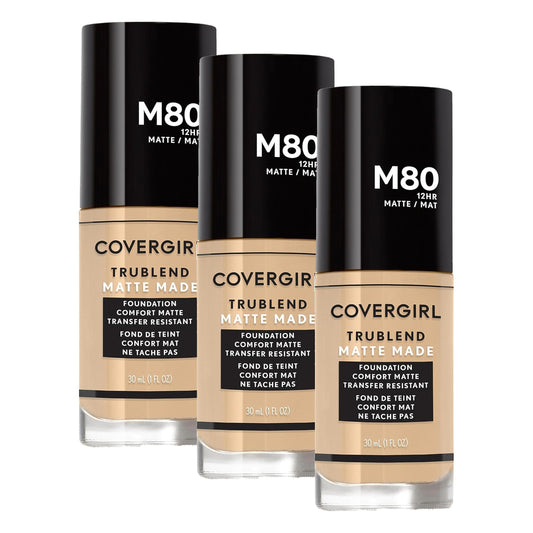 COVERGIRL TruBlend Matte Made Liquid Foundation, Caramel Beige (Pack of 3) Beauty and Personal Care COVERGIRL Default Title