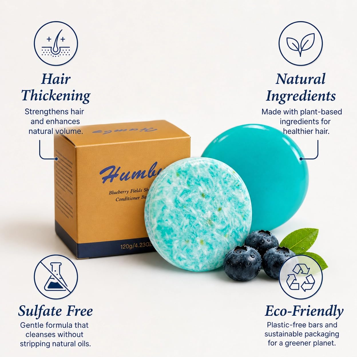 Biotin Shampoo and Conditioner Set for Thinning Hair, Volumizing Hair Growth Shampoo for Women & Men, Sulfate Free Rosemary & Blueberry Hair Care Beauty & Personal Care Humby