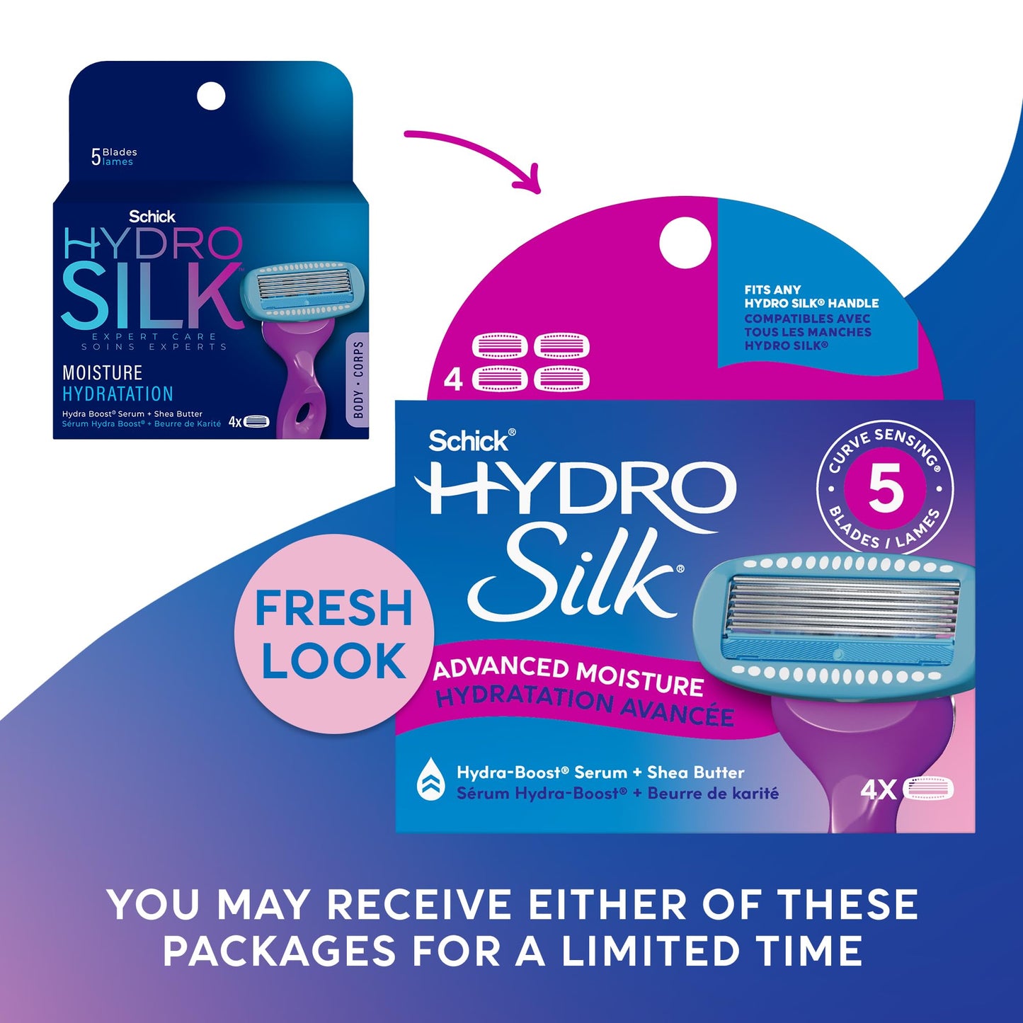 Schick Hydro Silk Cartridges 4 each (Pack of 1) Beauty and Personal Care Schick