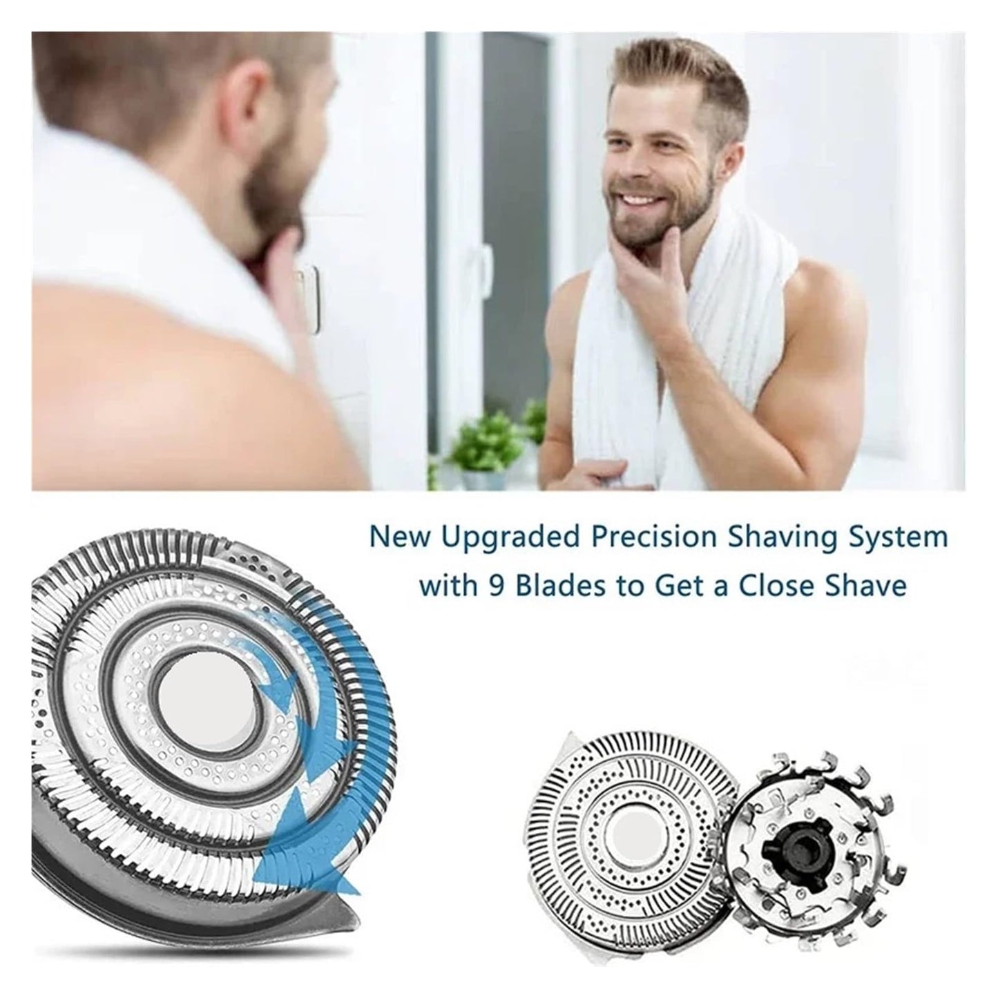 HQ9 Replacement Head Blades?Compatible for Philips?Compatible for Norelco?Shaver HQ9 HQ9070 HQ9080 HQ8240/8260 PT920 8140XL 8170XL Razor Beauty and Personal Care KNVZNWFF