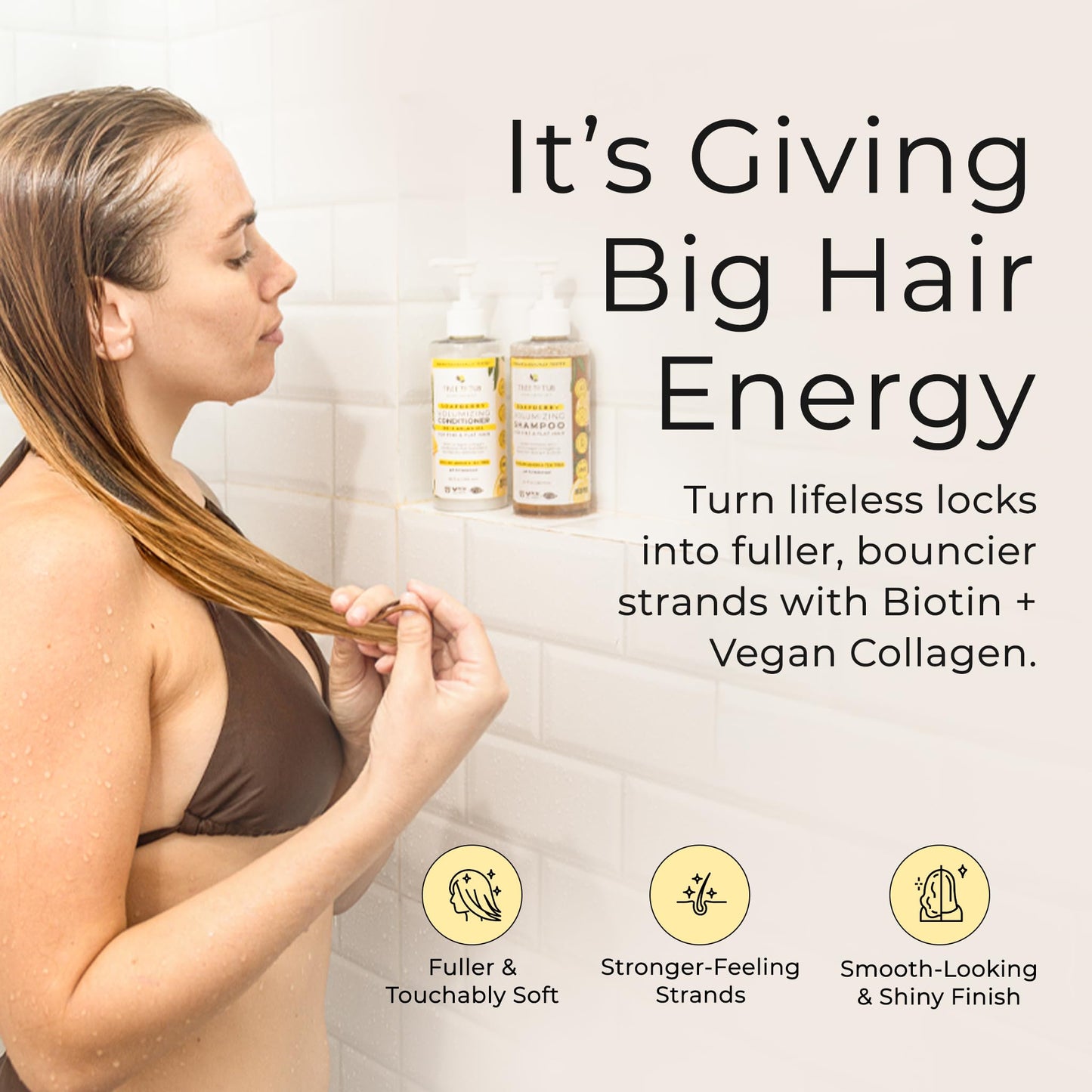 Tree To Tub Biotin Shampoo and Conditioner - Gentle Hair Thickening Shampoo and Conditioner for Fine Hair, Sensitive Scalp- Sulfate Free Shampoo Beauty & Personal Care Tree To Tub