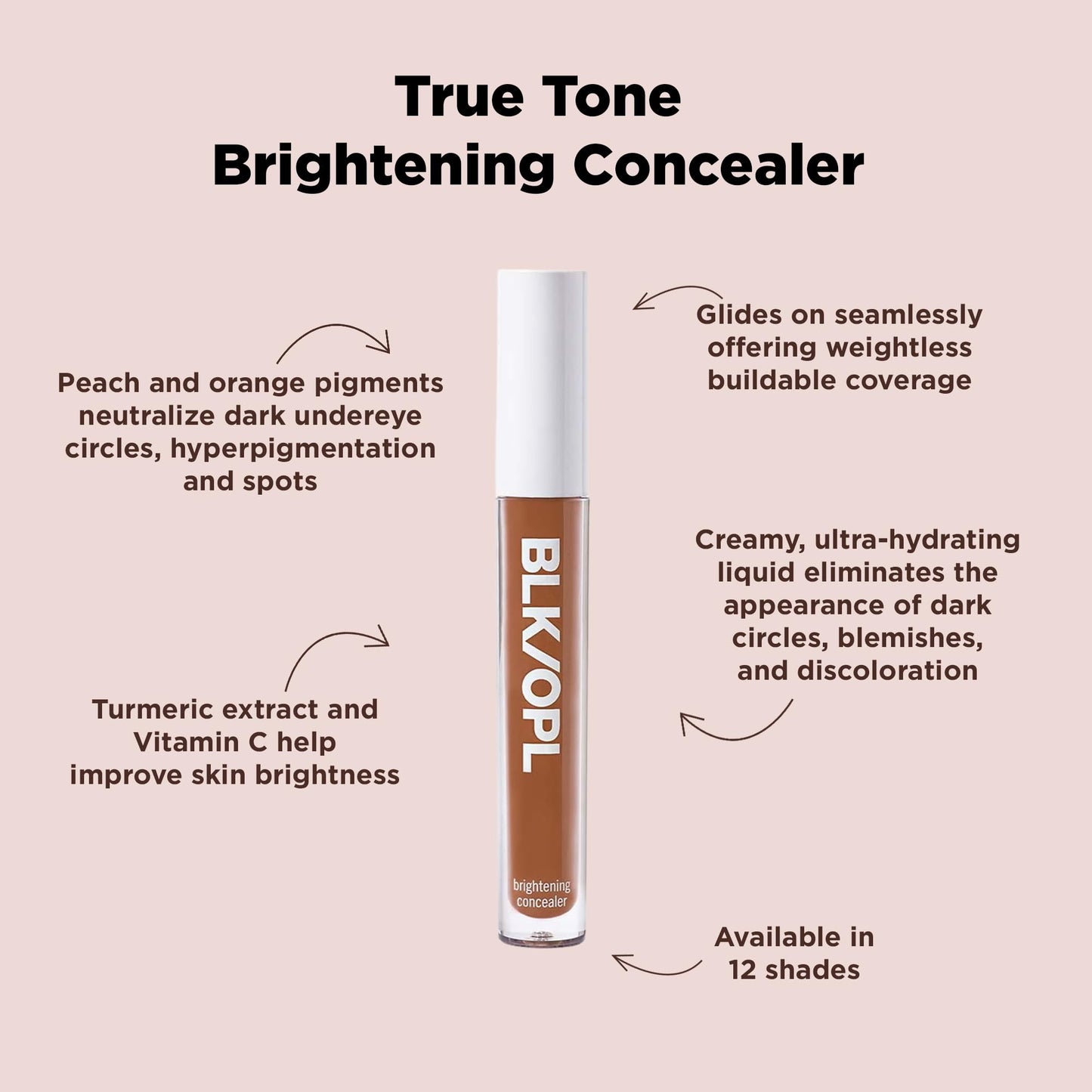 BLK/OPL True Tone Brightening Concealer (Hazel Hunny) Beauty & Personal Care Black Opal