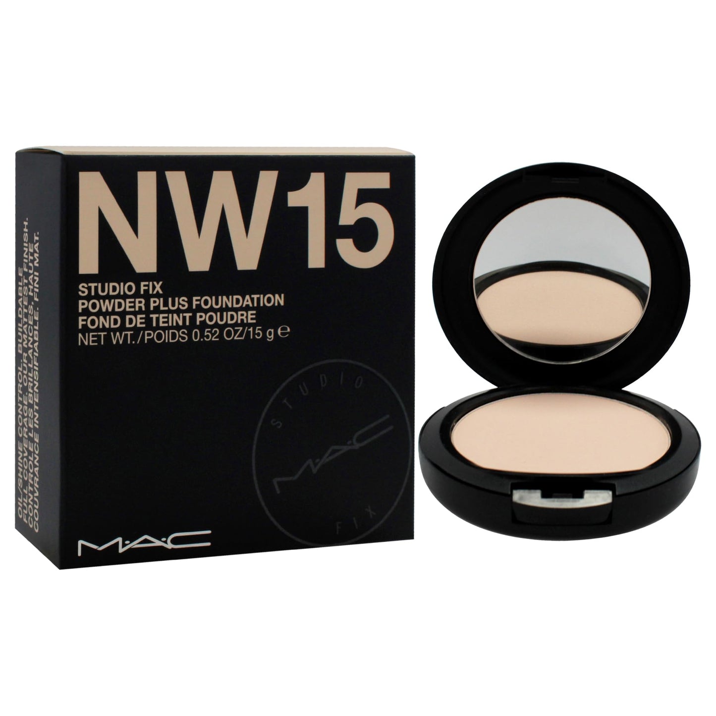 Studio Fix Powder Plus Foundation - NW15 by MAC for Women - 0.52 oz Foundation Beauty & Personal Care MAC