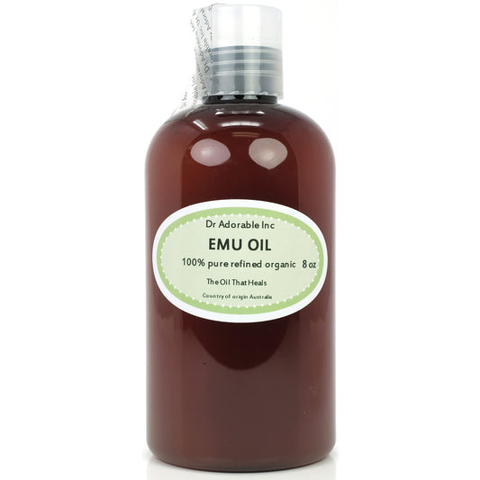 Australian Emu Oil by Dr. Adorable Triple Refined Organic 100% Pure 8 Oz Beauty & Personal Care Dr Adorable