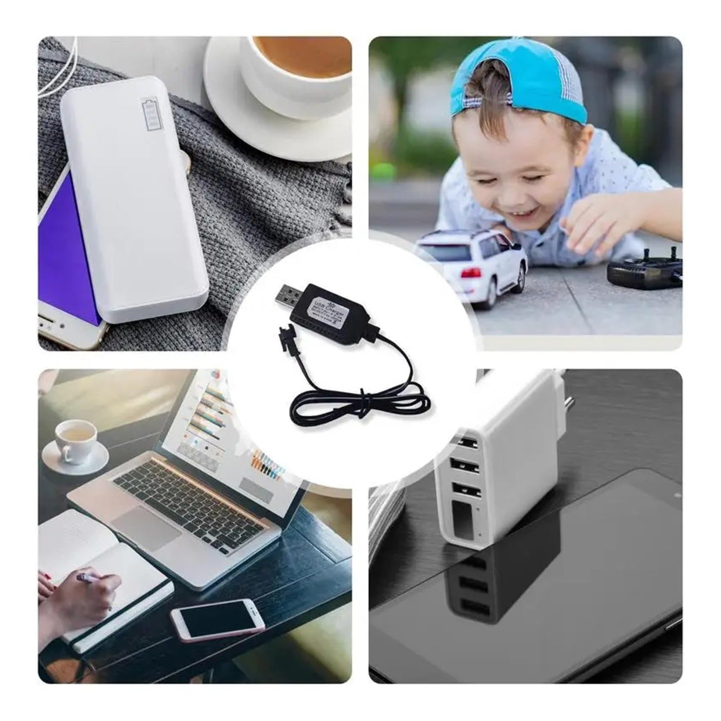 USB Lithium Battery Charger Connect SM-2P SM-3P SM-4P Lithium Batteries 7.4V 1000mA Fast Charging Cable?Compatible for RC?Toy Drone(SM2P) Beauty and Personal Care KNVZNWFF