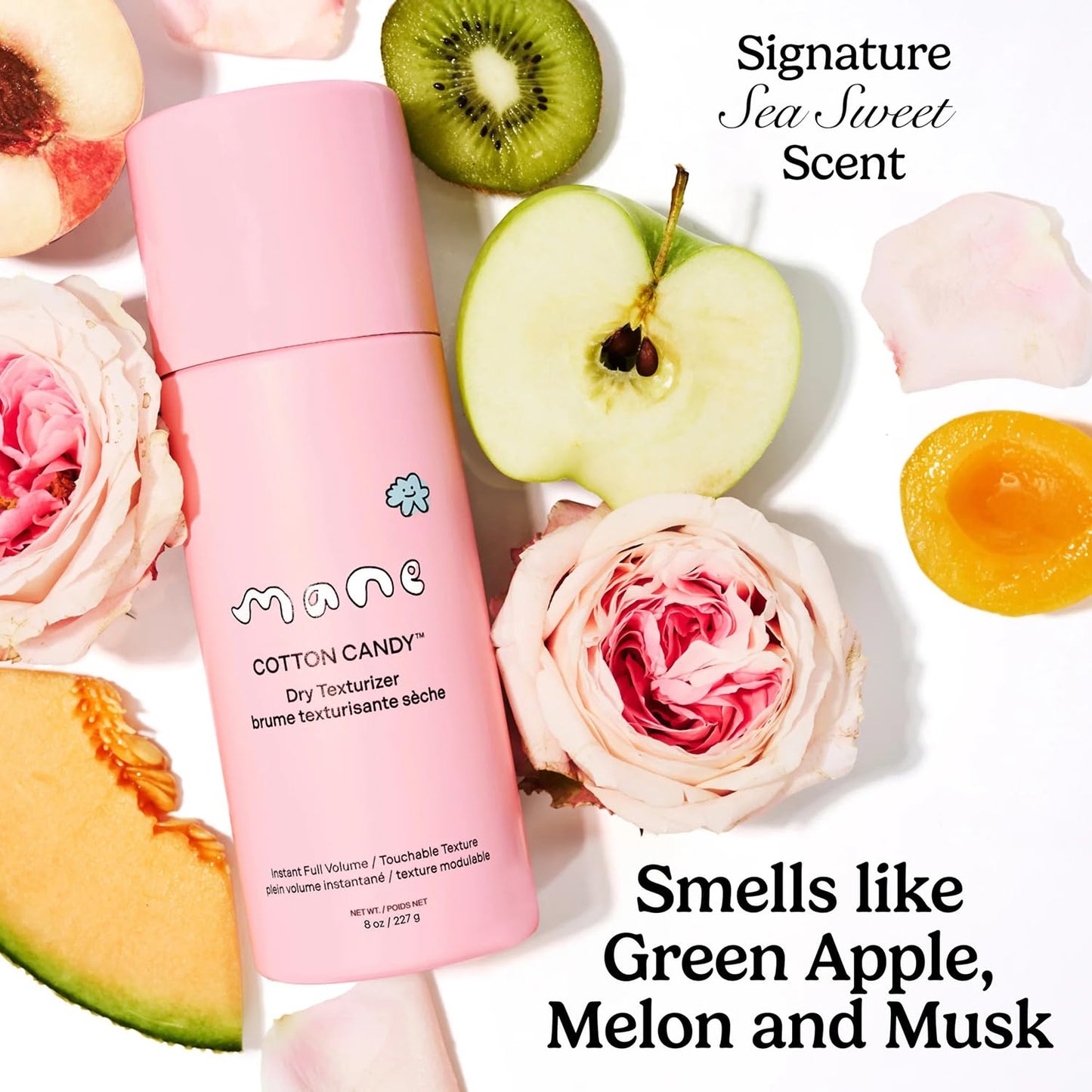 Mane Cotton Candy Dry Texture Spray - Volumizing Spray for Fine Hair - Lightweight Hair Styling Spray with Root Lift & Soft Tousled Texture - Heat Beauty & Personal Care Mane