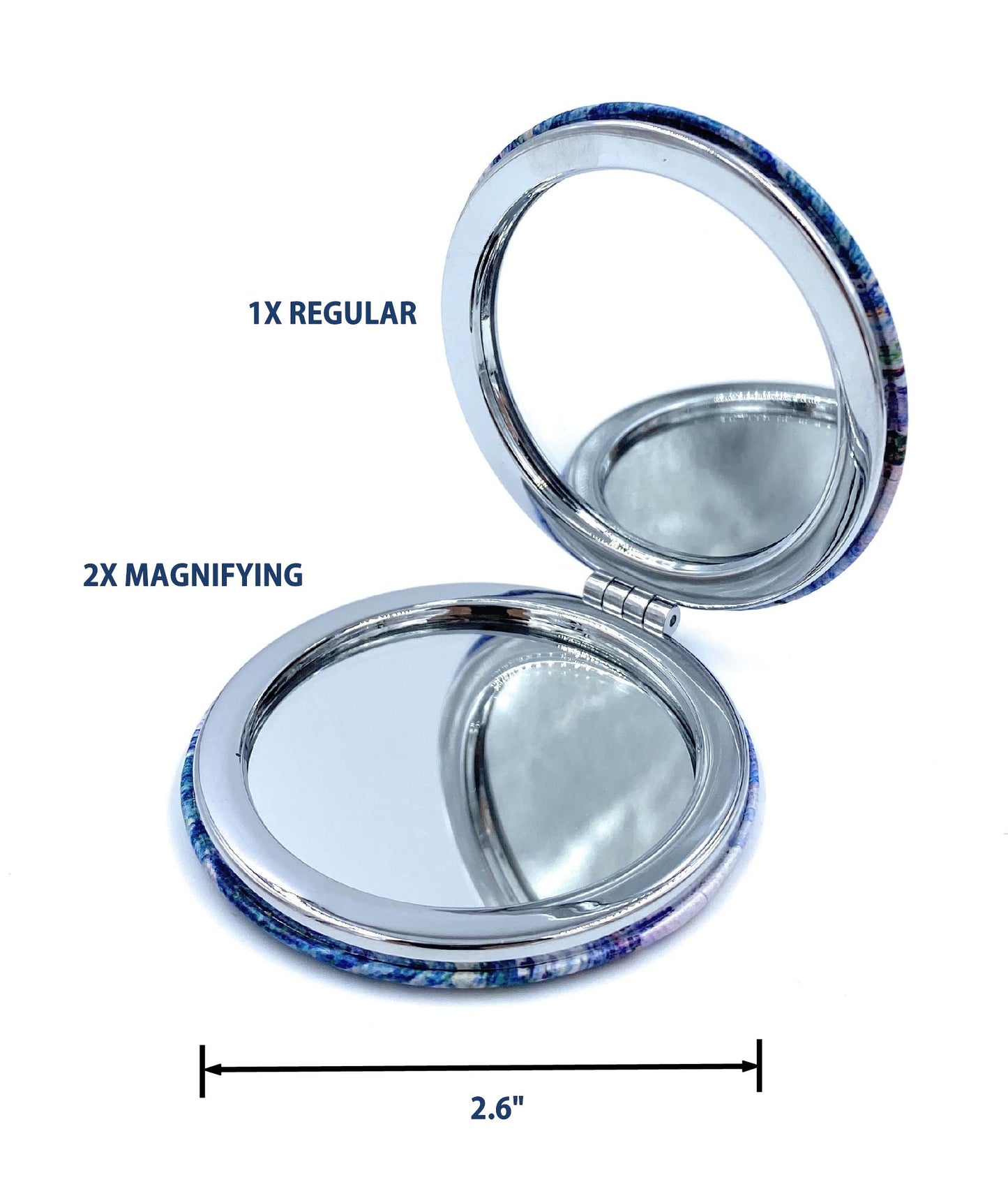 Aeisage Pocket Mirror for Women Small Travel Mirror Magnifying Van Gogh Irises Flower Purse Mirror Compact Unique Gift for Artistic Mom Beauty & Personal Care Aeisage
