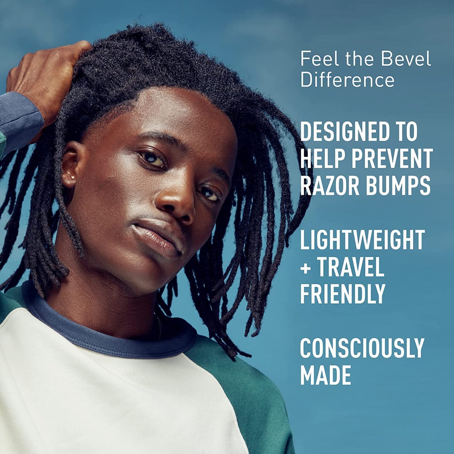 Bevel Essentials Disposable Safety Razors for Men, Double Edge Stainless Steel Blade Helps Prevent Nicks and Razor Bumps, Travel Essentials, 5 Count Beauty and Personal Care Bevel