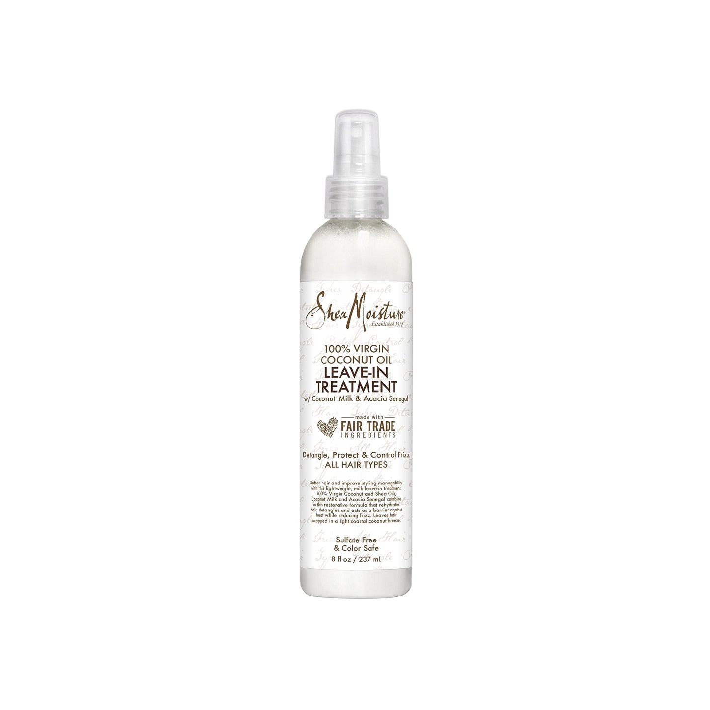 Shea Moisture 100% Virgin Coconut Oil Leave-in Treatment, Shine Curly and Tame Frizz for Tangle-Free Hair, All Natural certified Organic, 8 Ounce Beauty & Personal Care SheaMoisture