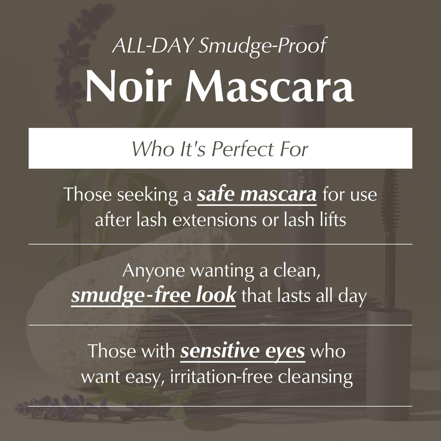 BL Lashes Noir Mascara - Extension & Lash Lift Safe, Smudge-Proof & Clump-Free, Long-Lasting Volume, Oil-Proof Aftercare Formula, Nourish & Strengthen Beauty & Personal Care BL BL