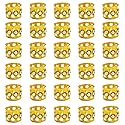 Hyamass 30pcs Gold Hair Accessories, Rhinestone Aluminum Dreadlocks Beads with Adjustable Cuffs, Metal Hair Ring Clips Hair Jewelry for Women Beauty & Personal Care Hyamass