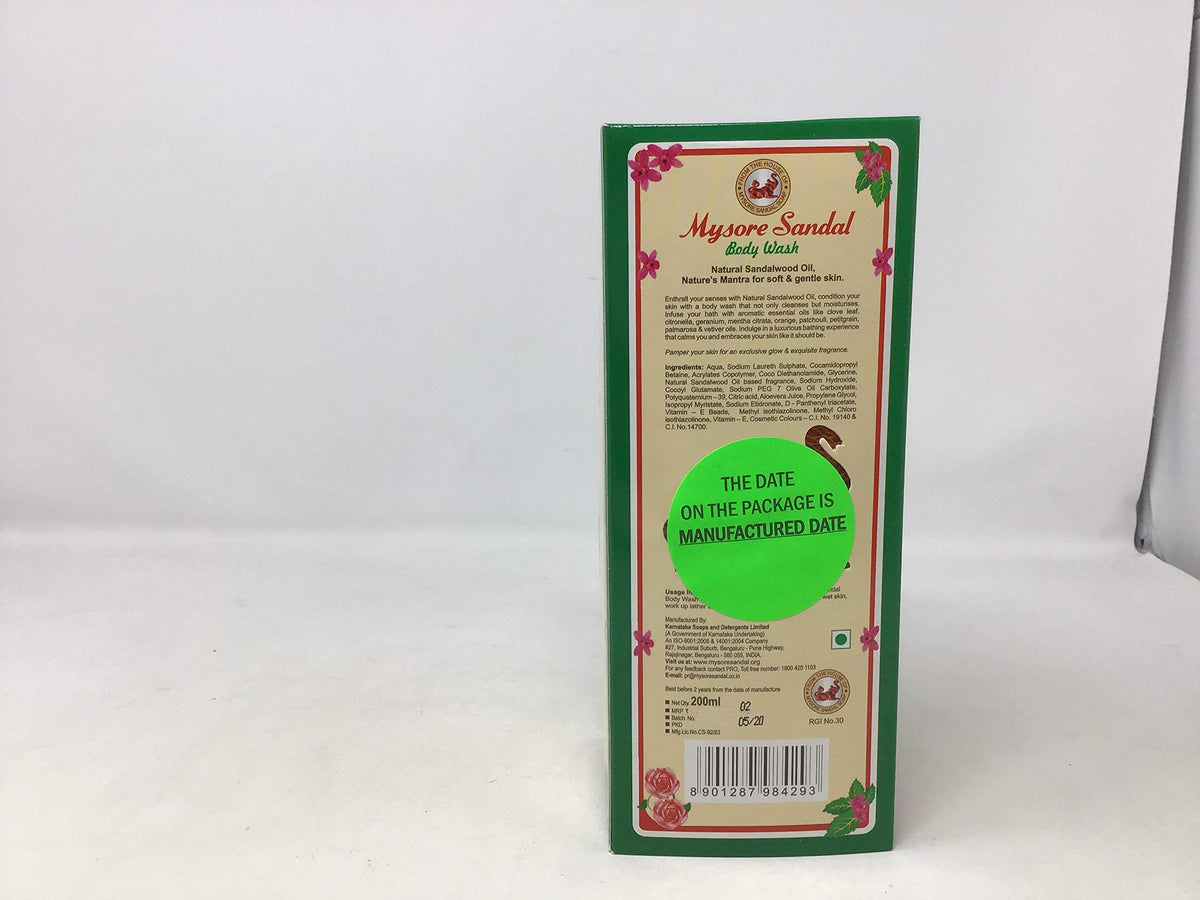 Mysore Sandal Body Wash 200 ml Beauty & Personal Care Mysore Sandal