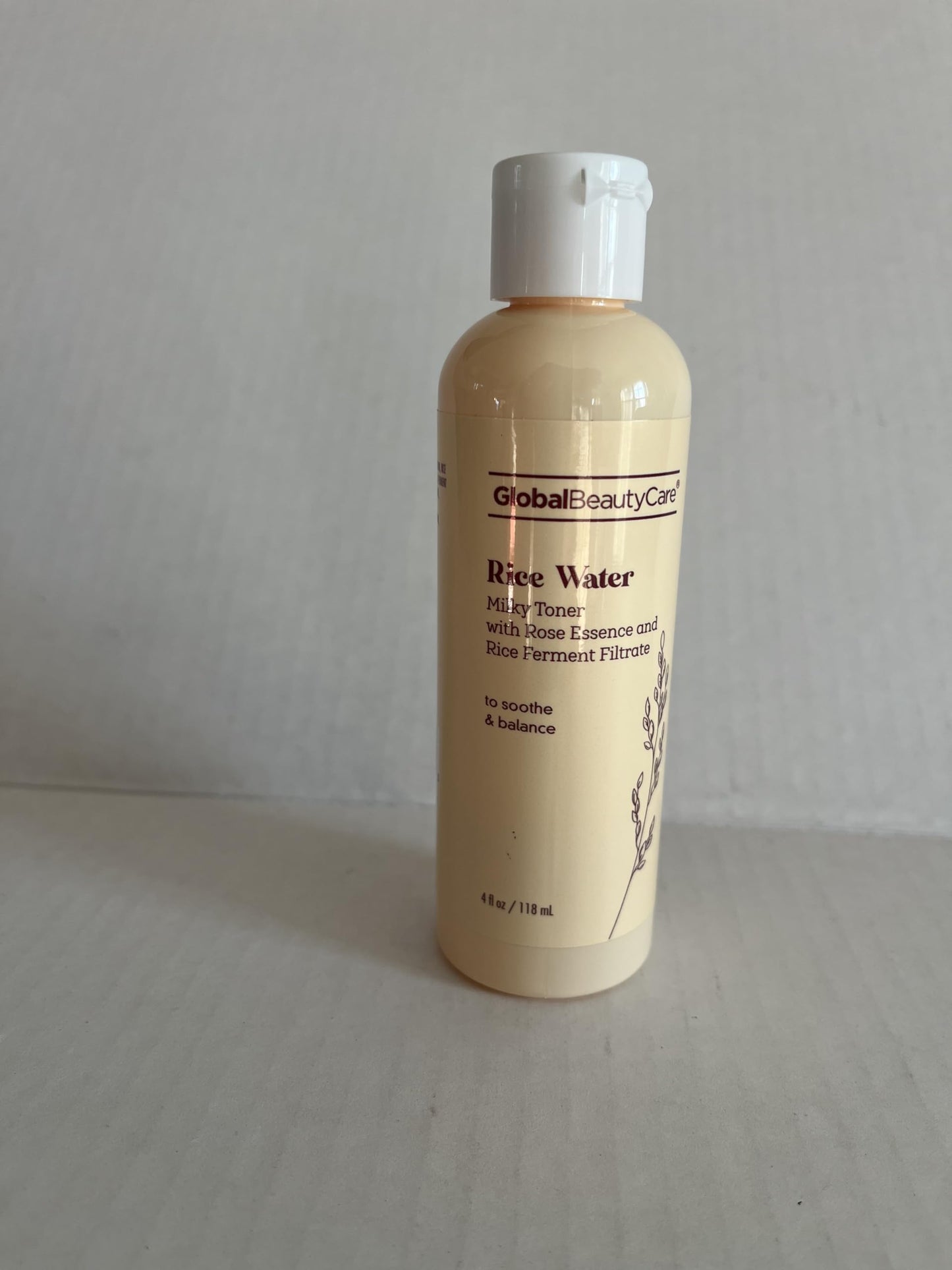 Global Beauty Care Rice Water Milky Toner with Rose Essence and Rice Ferment Filtrate, Soothes & Balances, 4 fl oz Beauty & Personal Care Global Beauty Care