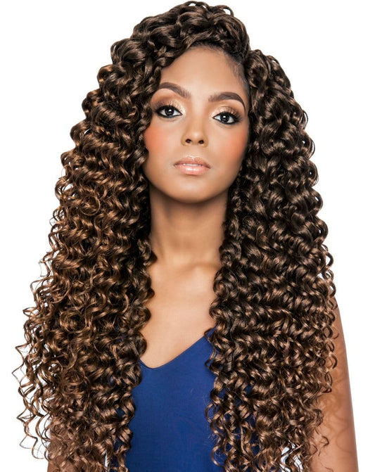 (3 PACK) Afri Naptural Caribbean Crochet Braid - CBP05 WATER FALL 18" (T1B/30)