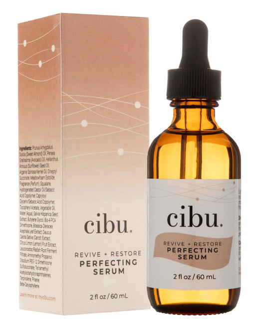 CIBU Revive + Restore Perfecting Serum, 2 oz - Lightweight Hair Serum for Frizz and Split Ends - With Argan Oil & Squalane - For All Hair Types Beauty & Personal Care CIBU
