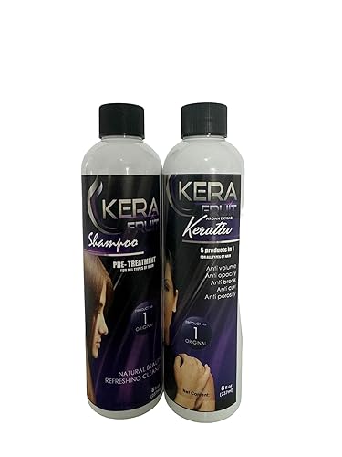 KERA FRUIT Cirugia Capilar 8 OZ Tratamiento Capilar Anti Volumen Anti Frizz Beauty & Personal Care KERA FRUIT