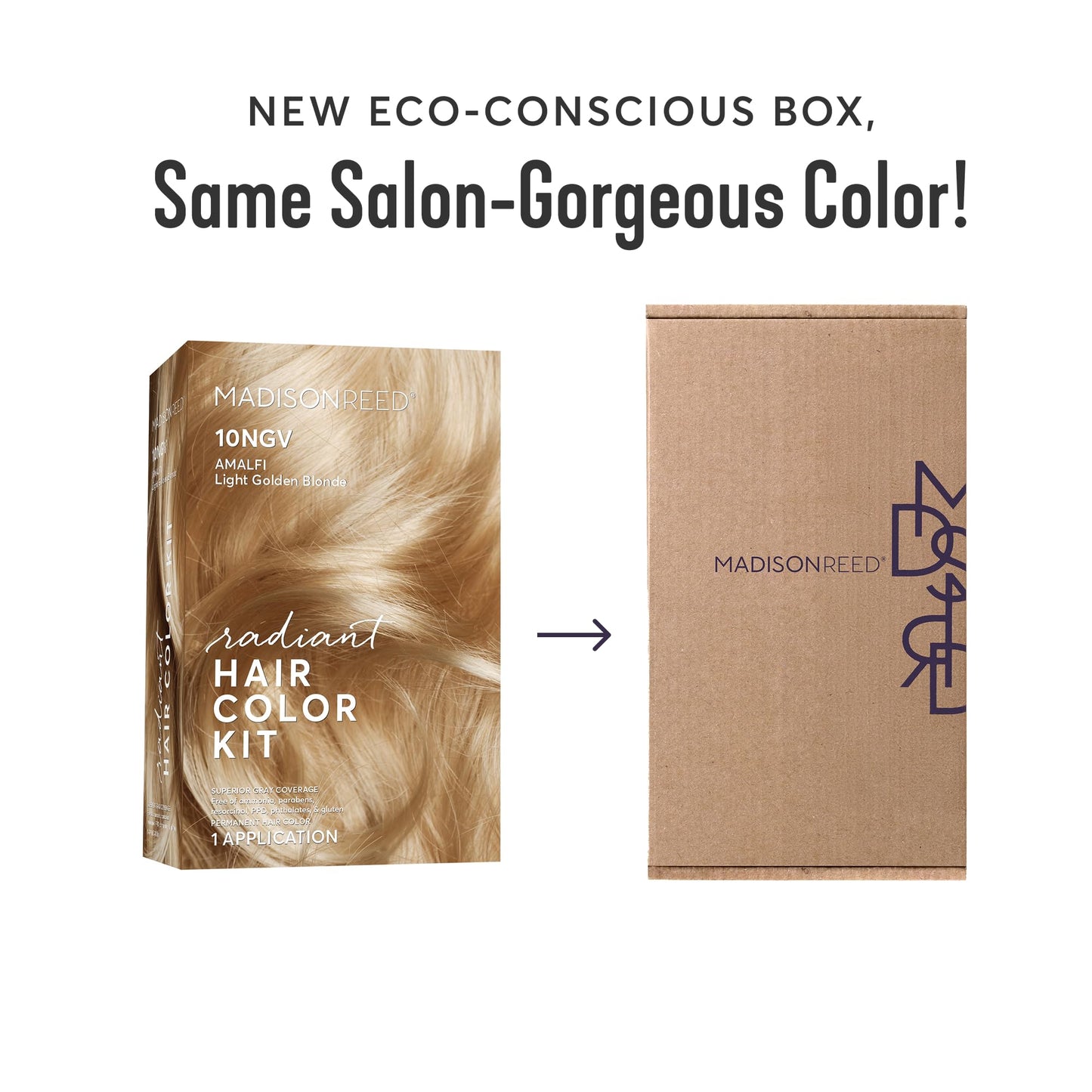 Madison Reed Radiant Hair Color Kit | 10NGV Light Golden Blonde (Amalfi Blonde) for 100% Gray Hair Coverage | Dimensional Salon-Quality Permanent Hair Beauty & Personal Care Madison Reed