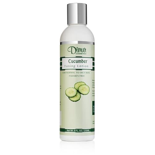 Dinur Cosmetics Cucumber Toning Lotion for Normal to Oily Skin Natural Hydrating Toner Helps to Store Skin Natural pH Balance Tightens Pores Beauty & Personal Care Dinur Cosmetics