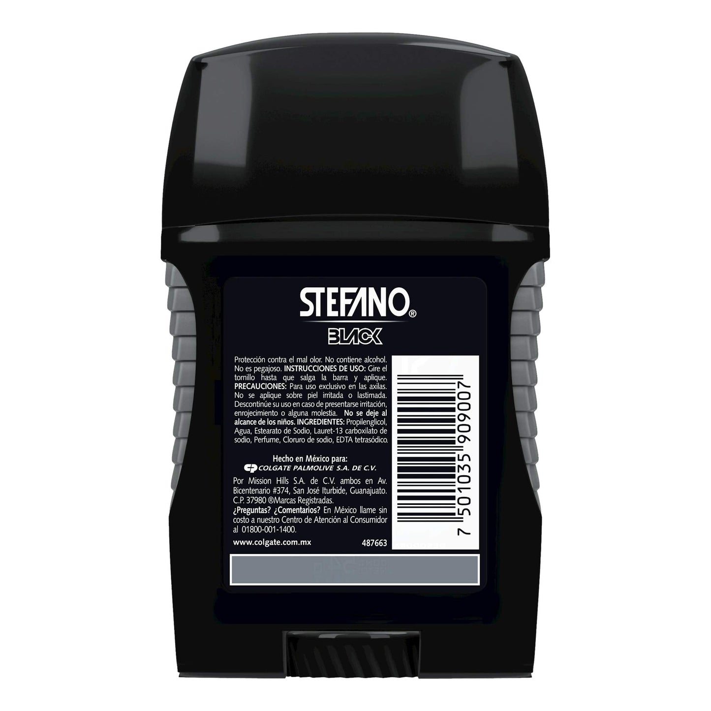 Stefano Stick Deodorant for Men 2.5oz, Desodorante Estefano Barra 60gr (Black) Beauty and Personal Care Stefano
