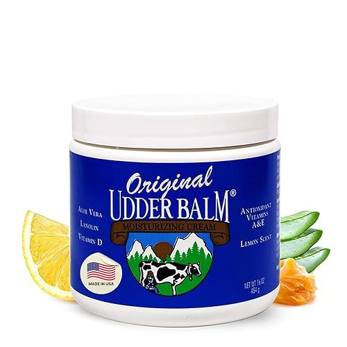 Original Udder Balm Jar - Made in USA - Extra Thick Udder Cream & Hand Balm for Dry Skin, Cracked Heels, Rough Hands - Deep Moisture Heel Cream & Foot Beauty & Personal Care Original Udder Balm